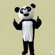 disfraz panda - animales - botarga